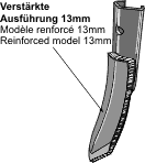 Bourgault Spids 6x50mm, med 13mm forstærkning